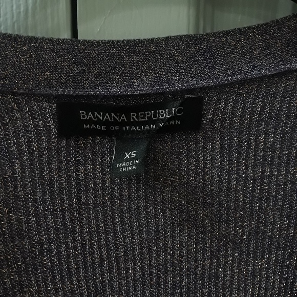 Banana Republic V Neck Purple Cardigan, sz XS - Picture 5 of 7